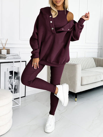 Ultimate Cozy Hooded Sweatshirt Set